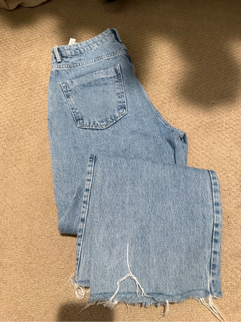 Zara Light Blue High-Rise Denim Jeans